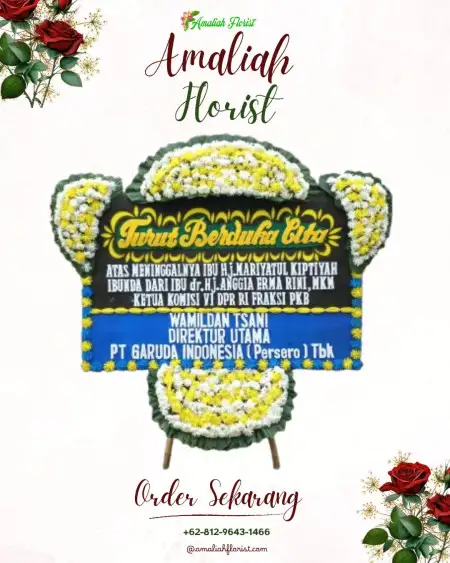 Papan Bunga Duka Gedung Nasional